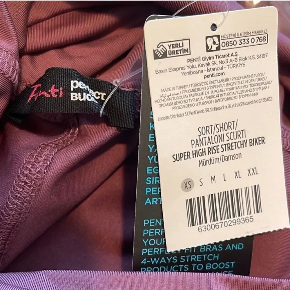 Purple biker shorts A15